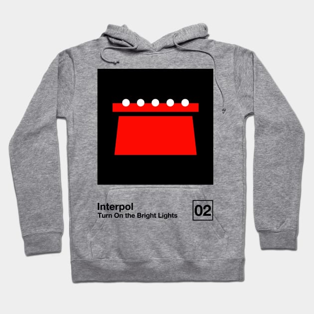 Turn On The Bright Lights / Minimalist Style Graphic Artwork Design Hoodie by saudade